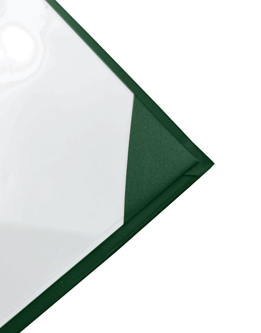 Forest Green Diploma Cover - 8.5" x 11" Graduation Certificate Holder for Schools & Universities