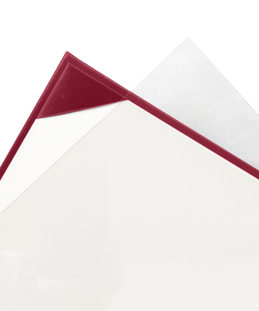 Maroon Graduation Diploma Cover - 8.5" x 11" Padded Certificate Cover for College