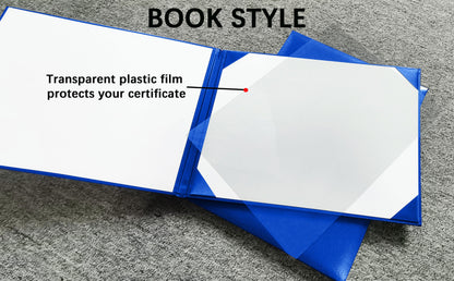 No-Text Diploma Cover | Left-Right Opening | 6"x8" /7"x9" / 8.5"x11" Available