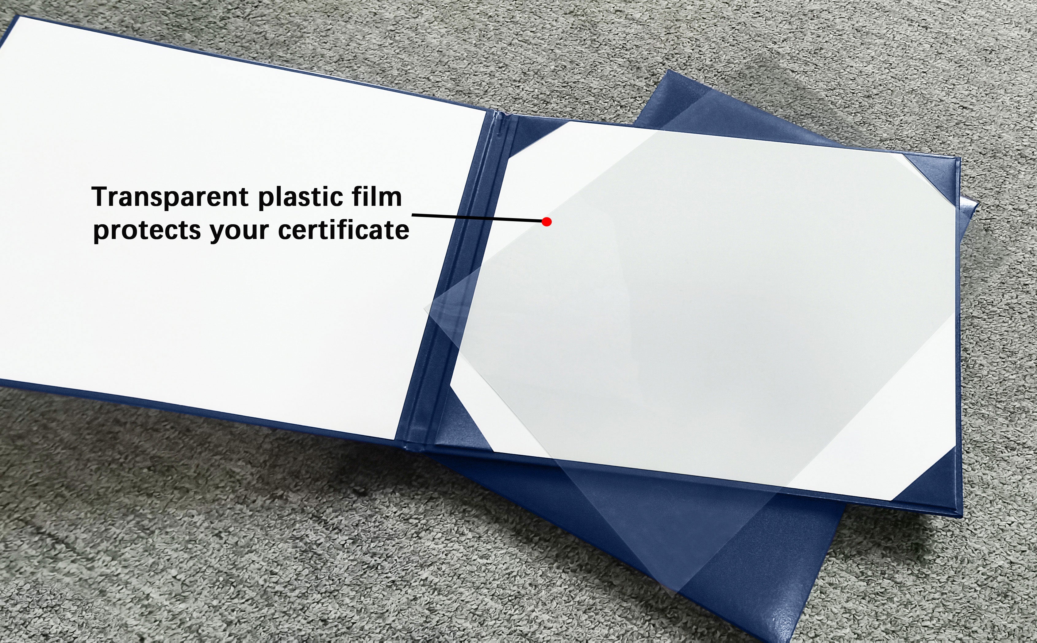 No-Text Diploma Cover | Left-Right Opening | 6"x8" /7"x9" / 8.5"x11" Available