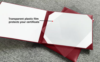 No-Text Diploma Cover | Left-Right Opening | 6"x8" /7"x9" / 8.5"x11" Available