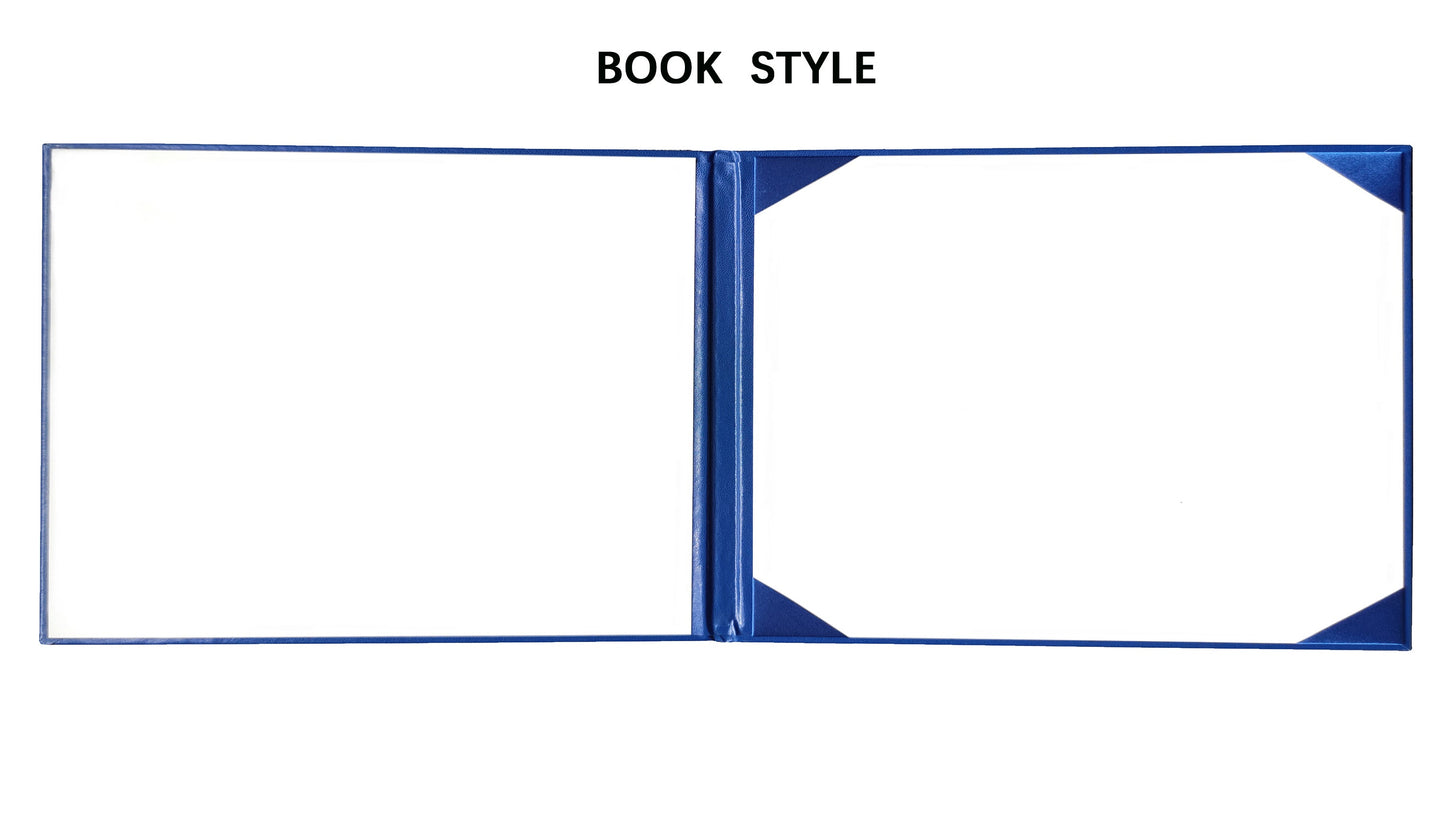 No-Text Diploma Cover | Left-Right Opening | 6"x8" /7"x9" / 8.5"x11" Available