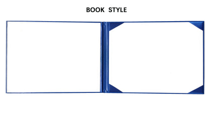No-Text Diploma Cover | Left-Right Opening | 6"x8" /7"x9" / 8.5"x11" Available