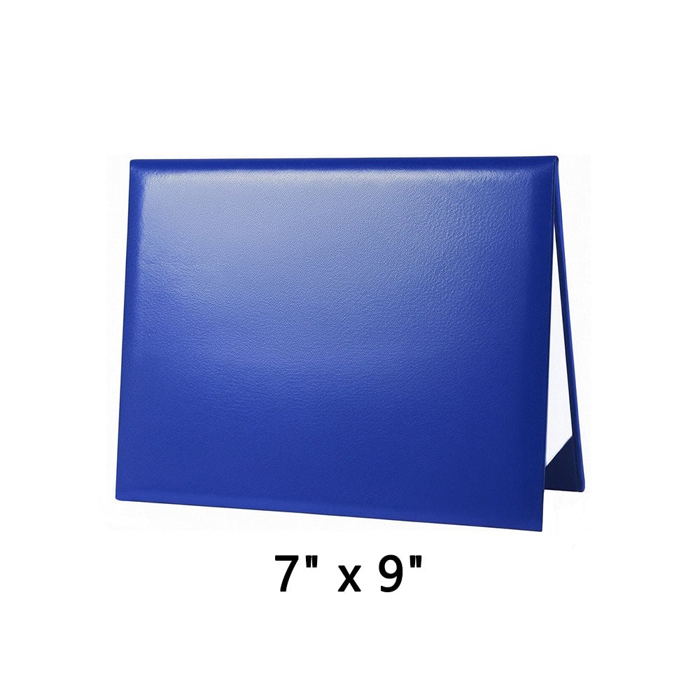 7" x 9" Premium Blank Leather Diploma Cover Tent Style – Elegant Certificate Holder for Graduation & Awards