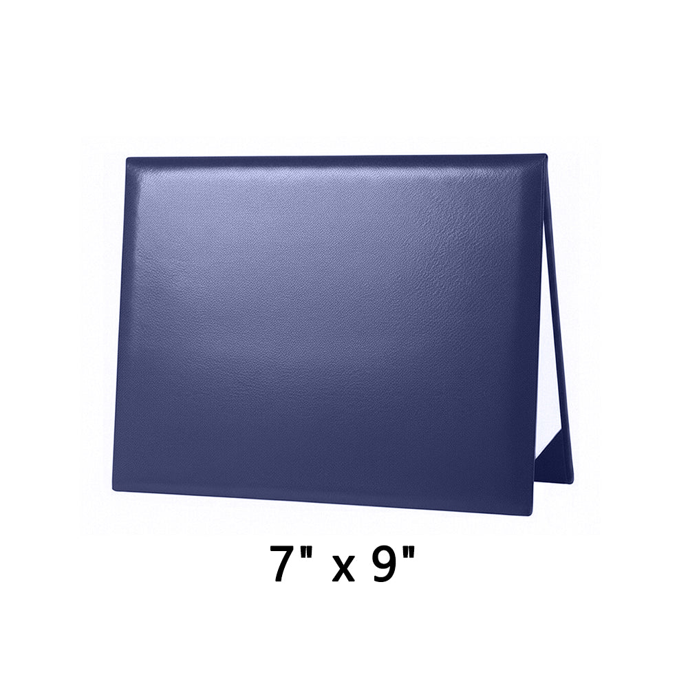 7" x 9" Premium Blank Leather Diploma Cover Tent Style – Elegant Certificate Holder for Graduation & Awards