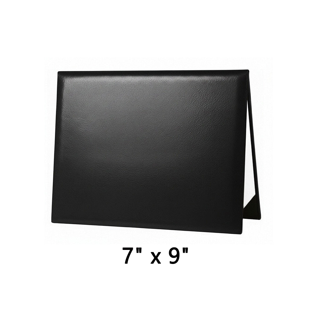 7" x 9" Premium Blank Leather Diploma Cover Tent Style – Elegant Certificate Holder for Graduation & Awards