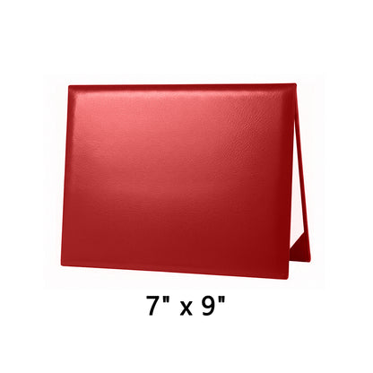 7" x 9" Premium Blank Leather Diploma Cover Tent Style – Elegant Certificate Holder for Graduation & Awards