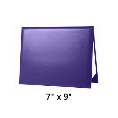 7" x 9" Premium Blank Leather Diploma Cover Tent Style – Elegant Certificate Holder for Graduation & Awards