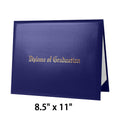 8.5" x 11" Imprinted Diploma Cover Tent Style – Gold Foil Graduation Certificate Holder with Corner Ribbons