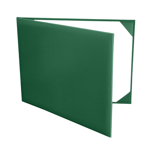 Emerald Green Graduation Diploma Cover Book Style – 8.5" x 11" Premium Leatherette Certificate Holder for Graduation