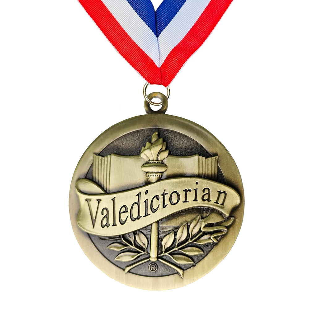 Valedictorian Medallion – Academic Honor Graduation Medal for Top Graduates