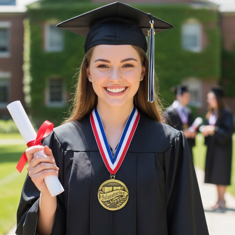 Salutatorian Medallion – Academic Honor Graduation Medal for Second-Highest Graduate