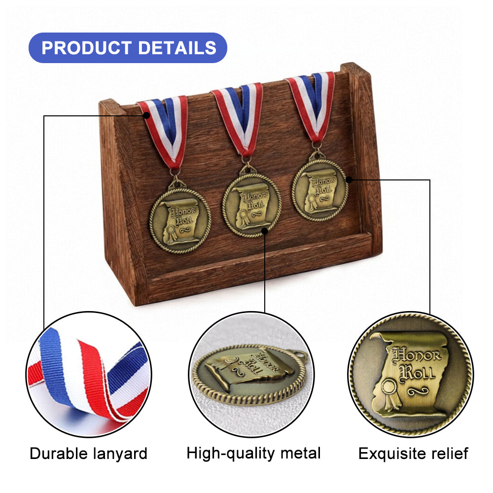 Honor Roll Medallions – Academic Achievement Recognition Medals for Honor Roll Students