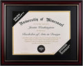 Solid Wood Diploma Frame – 8.5"x11" & 11"x14" | Elegant Certificate Display for College Degrees, Graduation Gifts