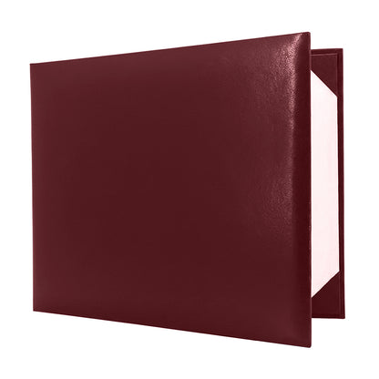 8.5" x 11" Plain Diploma Cover Book Style - PU Leather Certificate Holder Perfect for Graduates & Schools