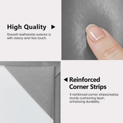 8.5" x 11" Plain Diploma Cover Book Style - PU Leather Certificate Holder Perfect for Graduates & Schools