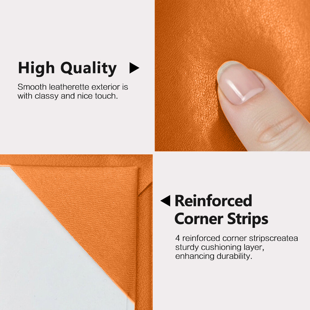8.5" x 11" Plain Diploma Cover Book Style - PU Leather Certificate Holder Perfect for Graduates & Schools