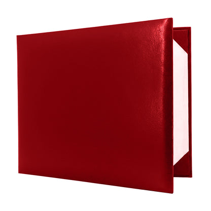 8.5" x 11" Plain Diploma Cover Book Style - PU Leather Certificate Holder Perfect for Graduates & Schools