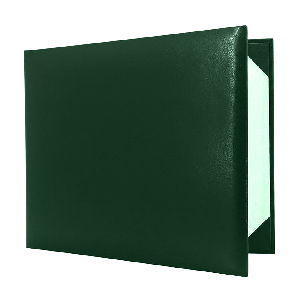 8.5" x 11" Plain Diploma Cover Book Style - PU Leather Certificate Holder Perfect for Graduates & Schools