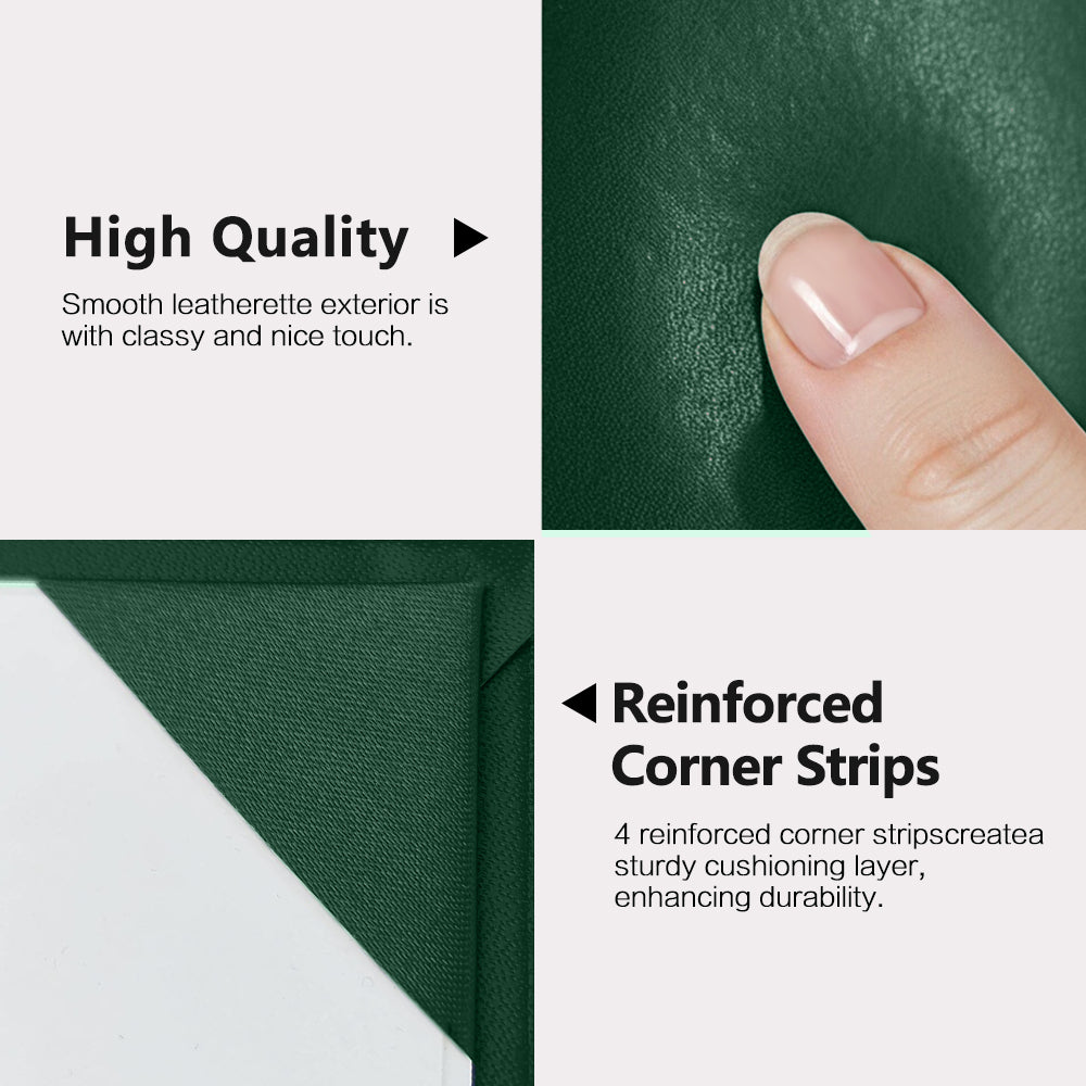8.5" x 11" Plain Diploma Cover Book Style - PU Leather Certificate Holder Perfect for Graduates & Schools