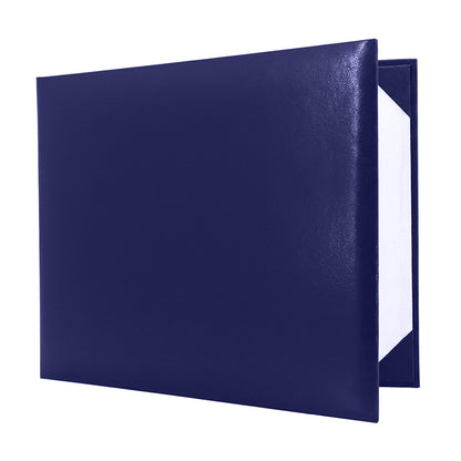 8.5" x 11" Plain Diploma Cover Book Style - PU Leather Certificate Holder Perfect for Graduates & Schools