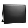 8.5" x 11" Plain Diploma Cover Tent Style – PU Leather Certificate Holder with Foam Padding & Corner Ribbons