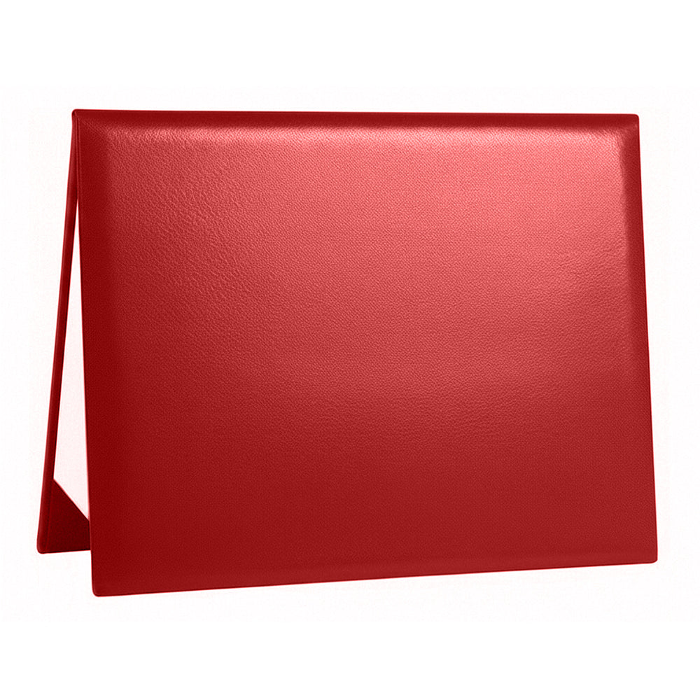 8.5" x 11" Plain Diploma Cover Tent Style – PU Leather Certificate Holder with Foam Padding & Corner Ribbons