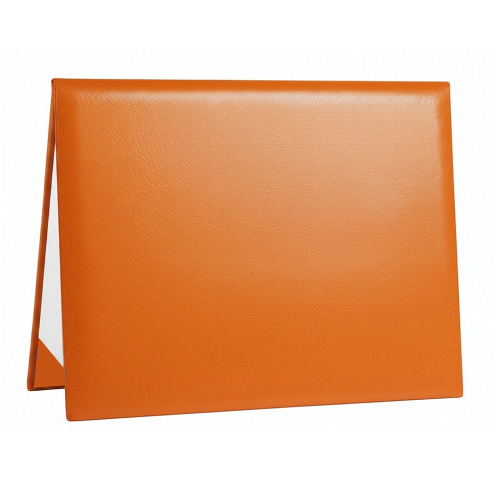 8.5" x 11" Plain Diploma Cover Tent Style – PU Leather Certificate Holder with Foam Padding & Corner Ribbons