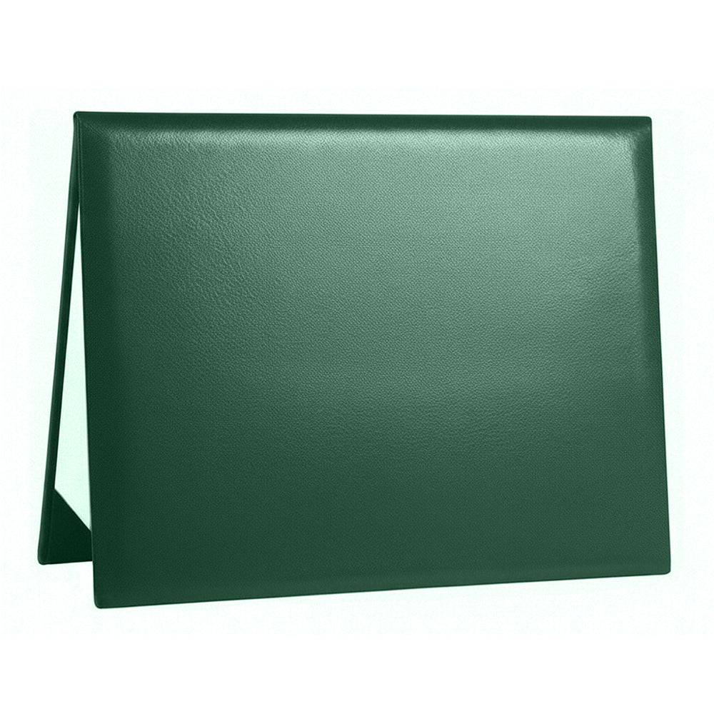 8.5" x 11" Plain Diploma Cover Tent Style – PU Leather Certificate Holder with Foam Padding & Corner Ribbons