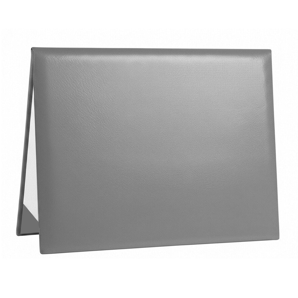 8.5" x 11" Plain Diploma Cover Tent Style – PU Leather Certificate Holder with Foam Padding & Corner Ribbons