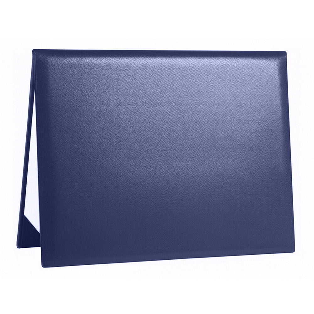 8.5" x 11" Plain Diploma Cover Tent Style – PU Leather Certificate Holder with Foam Padding & Corner Ribbons