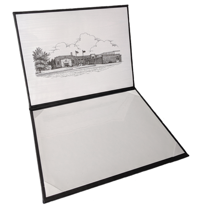 Custom Diploma Cover with Etching Inside