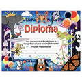 Diploma with Animal Graphics – 8"x10" Kids Graduation Certificate | Cute Zoo & Forest Animal Design for Preschool or Kindergarten