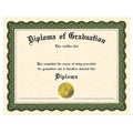Stock Printed Diploma – Blank Graduation Certificate on 65lb Parchment Paper