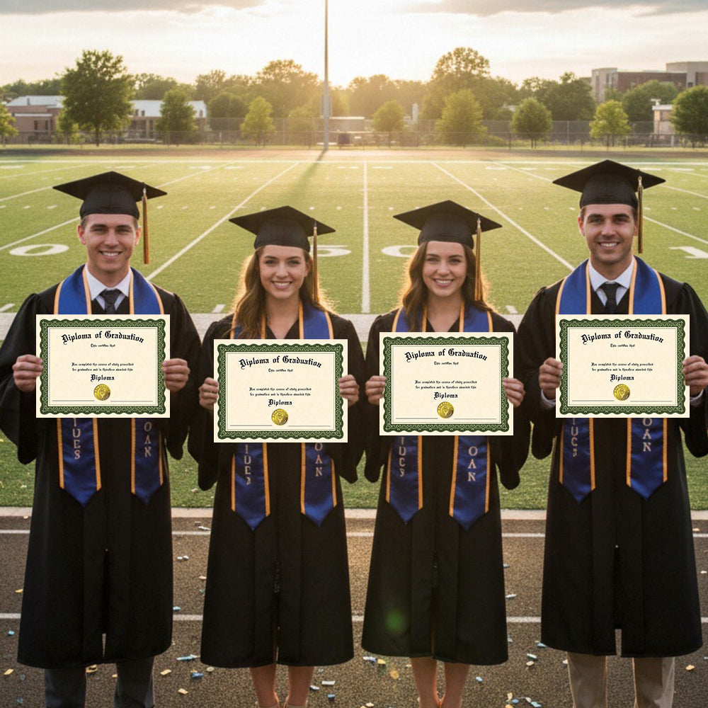 Stock Printed Diploma – Blank Graduation Certificate on 65lb Parchment Paper