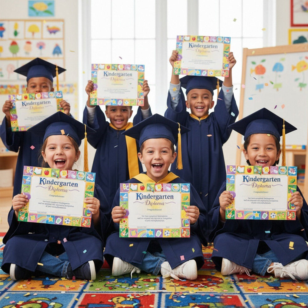 Kindergarten Diploma – 8"x10" Glossy Certificate for Kindergarten Graduation | Perfect for Kids, Classrooms & Ceremonies