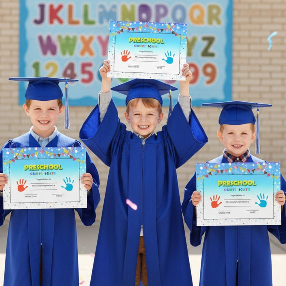 Preschool Graduation Certificate – 8" x 10" Kids Diploma for Kindergarten & Daycare Graduates