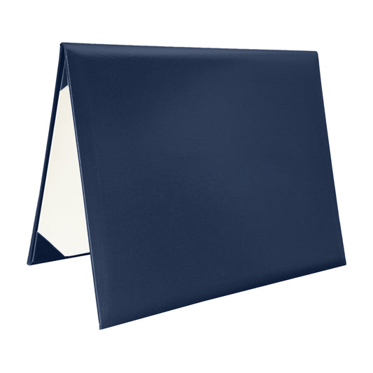 Navy Blue Diploma Cover – 8.5" x 11" Graduation Certificate Holder for College & High School